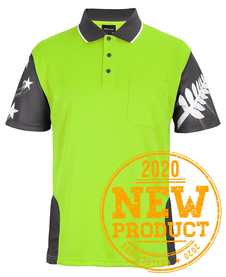 HI VIS NZ FERN POLO